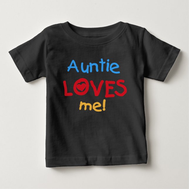 Camiseta Para Bebê A tia me ama (Frente)