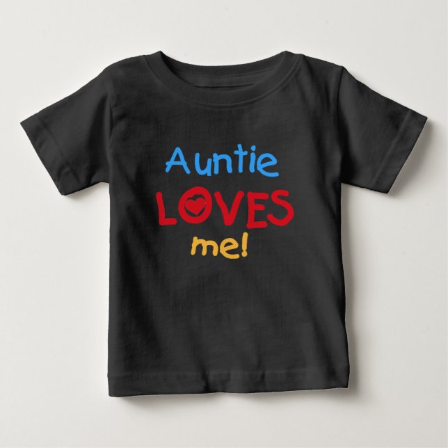 Camiseta Para Bebê A tia me ama (Frente)
