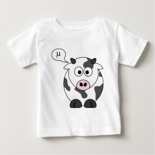 Camiseta Para Bebê A vaca diz o μ