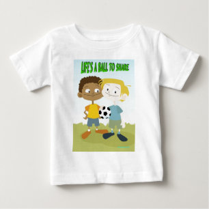 Camiseta Para Bebê A vida é uma bola