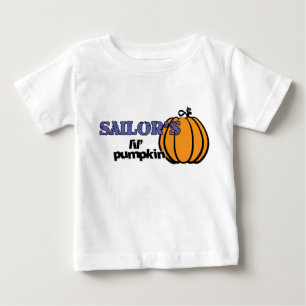 Camiseta Para Bebê Abóbora-de-leito-marinheiro