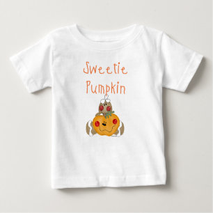 Camiseta Para Bebê Abóbora do docinho