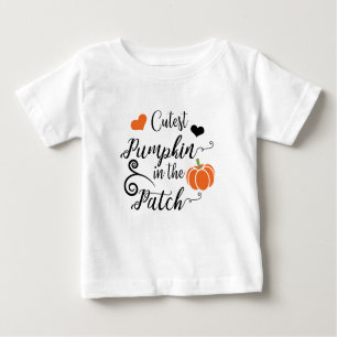 Camiseta Para Bebê abóbora mais bonita do sistema