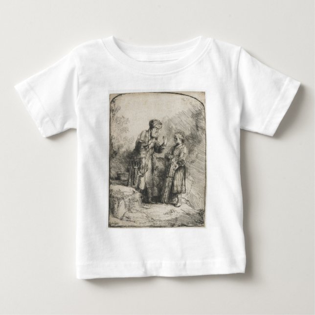 Camiseta Para Bebê Abraham e Isaac (Frente)