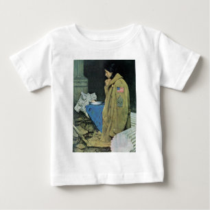 Camiseta Para Bebê Acção de graças do refugiado