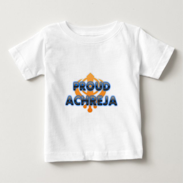 Camiseta Para Bebê Achreja orgulhoso, orgulho de Achreja (Frente)
