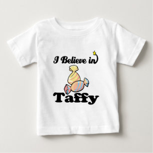 Camiseta Para Bebê acredito em taffy