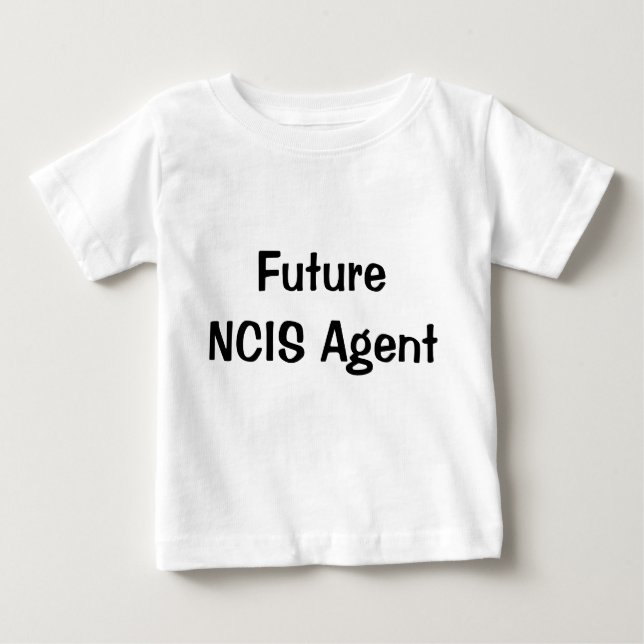 Camiseta Para Bebê Agente futuro de NCIS (Frente)