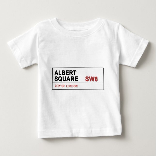 Camiseta Para Bebê Albert Square London Inglaterra (Frente)