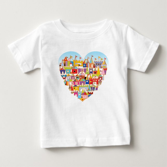 Camiseta Para Bebê Aldeia Feliz do Coração (Frente)