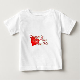 Camiseta Para Bebê Alguém ama-me em Dallas, Texas