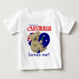 Camiseta Para Bebê Alguém em Austrália ama-me Koala