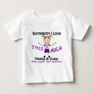 Camiseta Para Bebê Alguém Que Eu Amo - Lupus (Rapariga)