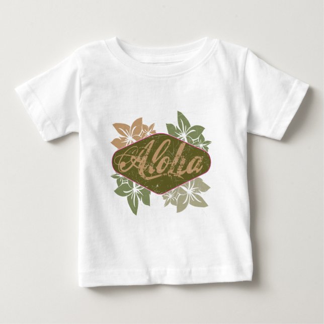 Camiseta Para Bebê Aloha (Frente)
