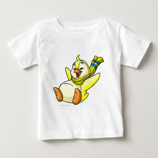 Camiseta Para Bebê Amarelo de Bruce (Frente)