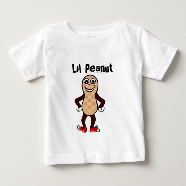 Camiseta Para Bebê Amendoim pouco por imagens de Emmamm (Frente)
