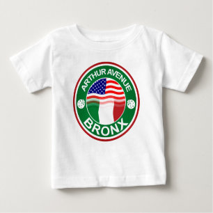 Camiseta Para Bebê Americano italiano da avenida Bronx de Arthur