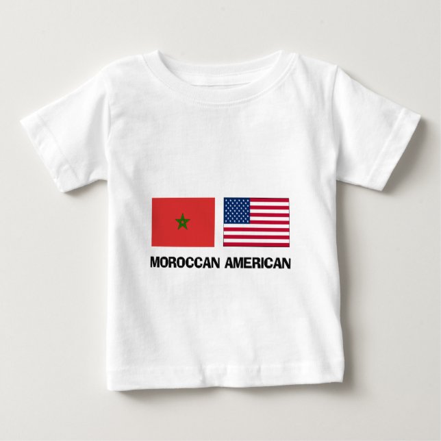 Camiseta Para Bebê Americano marroquino (Frente)