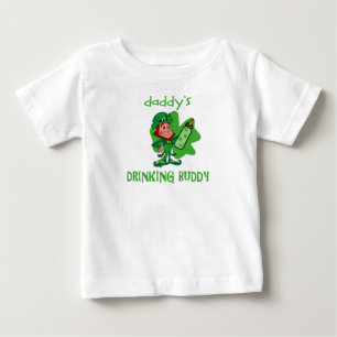 Camiseta Para Bebê Amigo do bebendo da pancadinha da rua do pai
