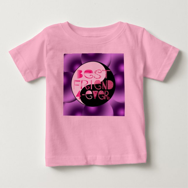 Camiseta Para Bebê Amigos para sempre (Frente)