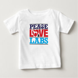Camiseta Para Bebê Amor e laboratórios da paz