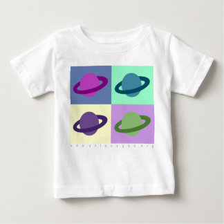Camiseta Para Bebê Anéis de Saturno