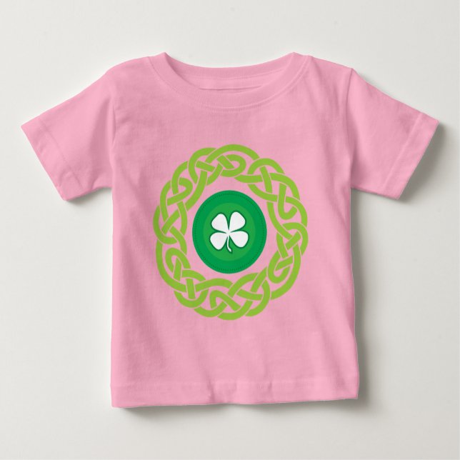 Camiseta Para Bebê ANEL CELTICO com SHAMROCK (Frente)