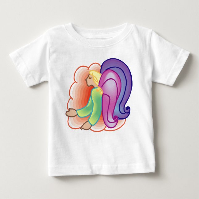Camiseta Para Bebê Angel Love Shirt (Frente)