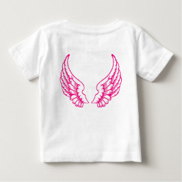 Camiseta Para Bebê Angel Wings Baby Pink T Shirt
