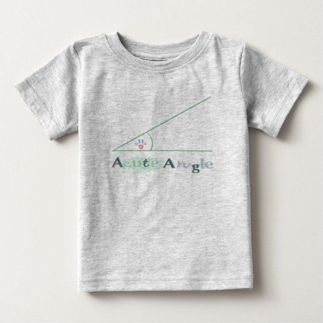 Camiseta Para Bebê Ângulo agudo (Frente)