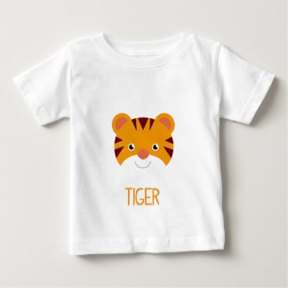 CAMISETA PARA BEBÊ ANIMAIS DE BOA MONHA - TIGRE