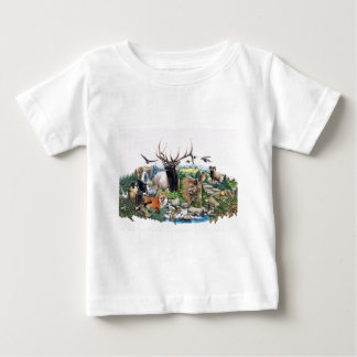 Camiseta Para Bebê Animais selvagens norte-americanos