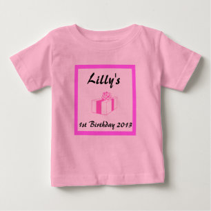 Camiseta Para Bebê Aniversário do bebê, rua do bebê, segundo... etc