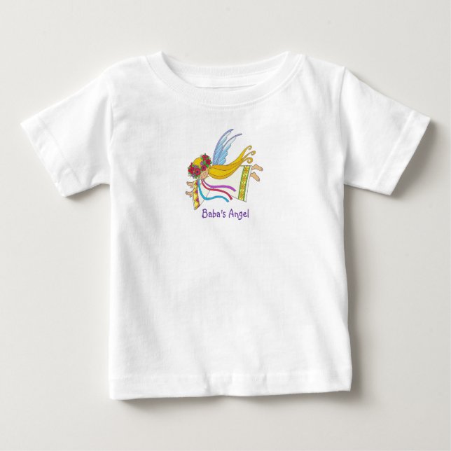 Camiseta Para Bebê Anjo Baba (Frente)