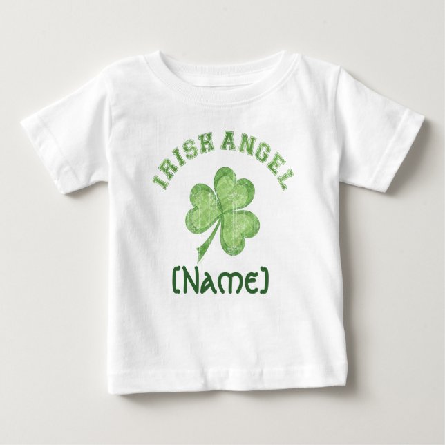 Camiseta Para Bebê Anjo irlandês (Frente)