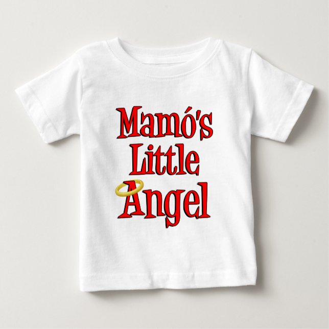 Camiseta Para Bebê Anjo Pequeno do Mamo (Frente)