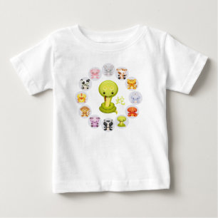 Camiseta Para Bebê Ano Zodíaco Chinês da Cobra de 2013