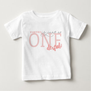 Camiseta Para Bebê Apenas assim ONEderful
