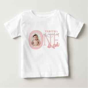 Camiseta Para Bebê Apenas assim ONEderful