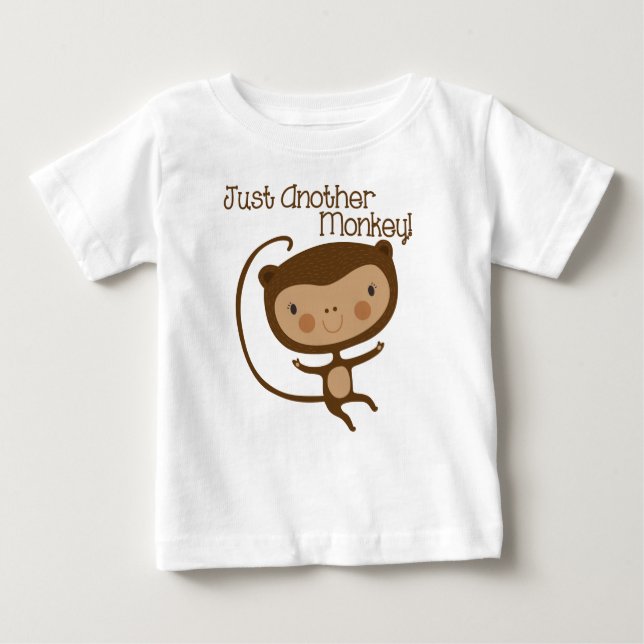 Camiseta Para Bebê Apenas Outro Macaco (Frente)