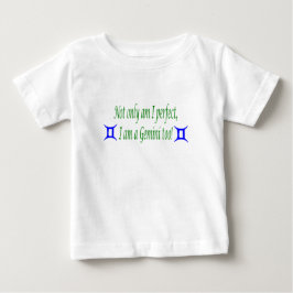 Camiseta Para Bebê Aperfeiçoe e Gêmeos