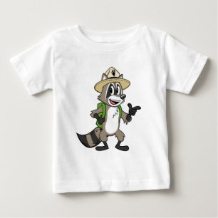 Camiseta Para Bebê Apontar do rick da guarda florestal do rick   da