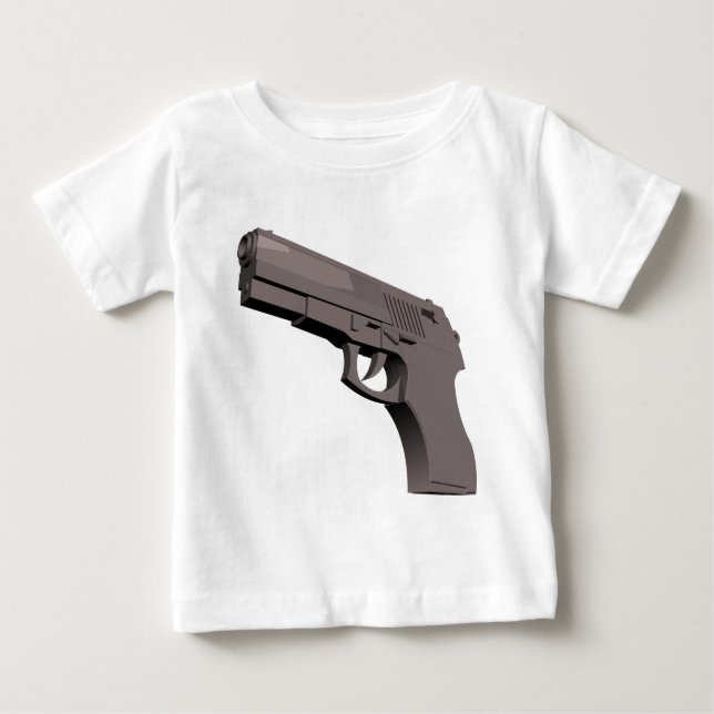 Camiseta Para Bebê Arma (Frente)