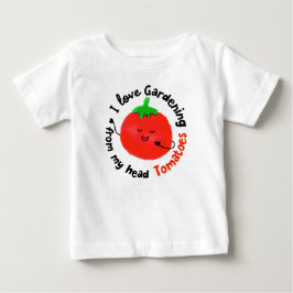 Camiseta Para Bebê Arma De Tomate Positivo - De Tomates Cabeças