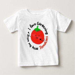 Camiseta Para Bebê Arma De Tomate Positivo - De Tomates Cabeças