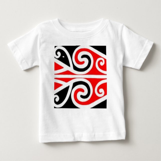 Camiseta Para Bebê arte tribal do design maori para você (Frente)