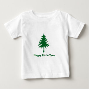 Camiseta Para Bebê Árvore pequena feliz