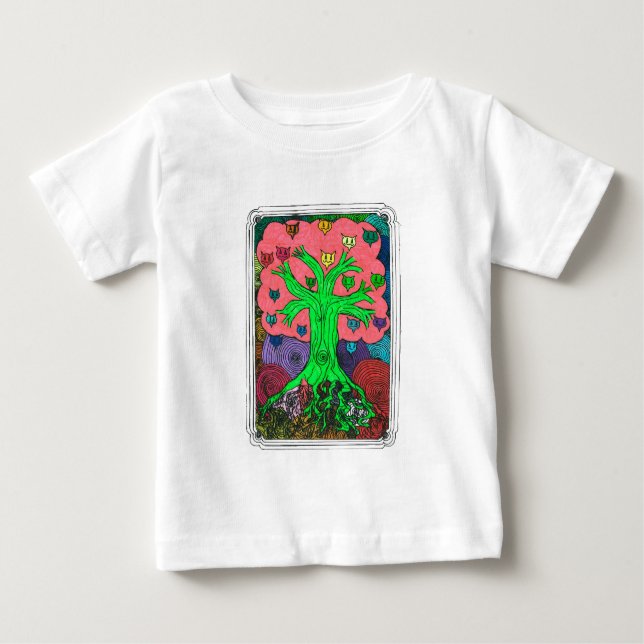 Camiseta Para Bebê Árvore Percentual (Frente)