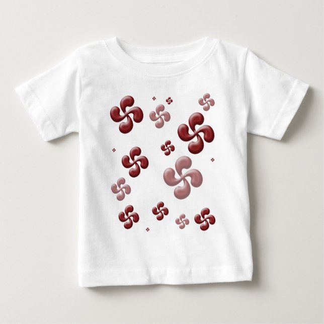 Camiseta Para Bebê As cruzes Bascas 3d! (Frente)