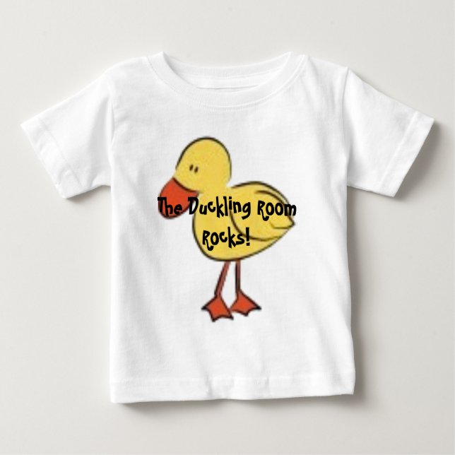 Camiseta Para Bebê As rochas da sala do patinho! (Frente)